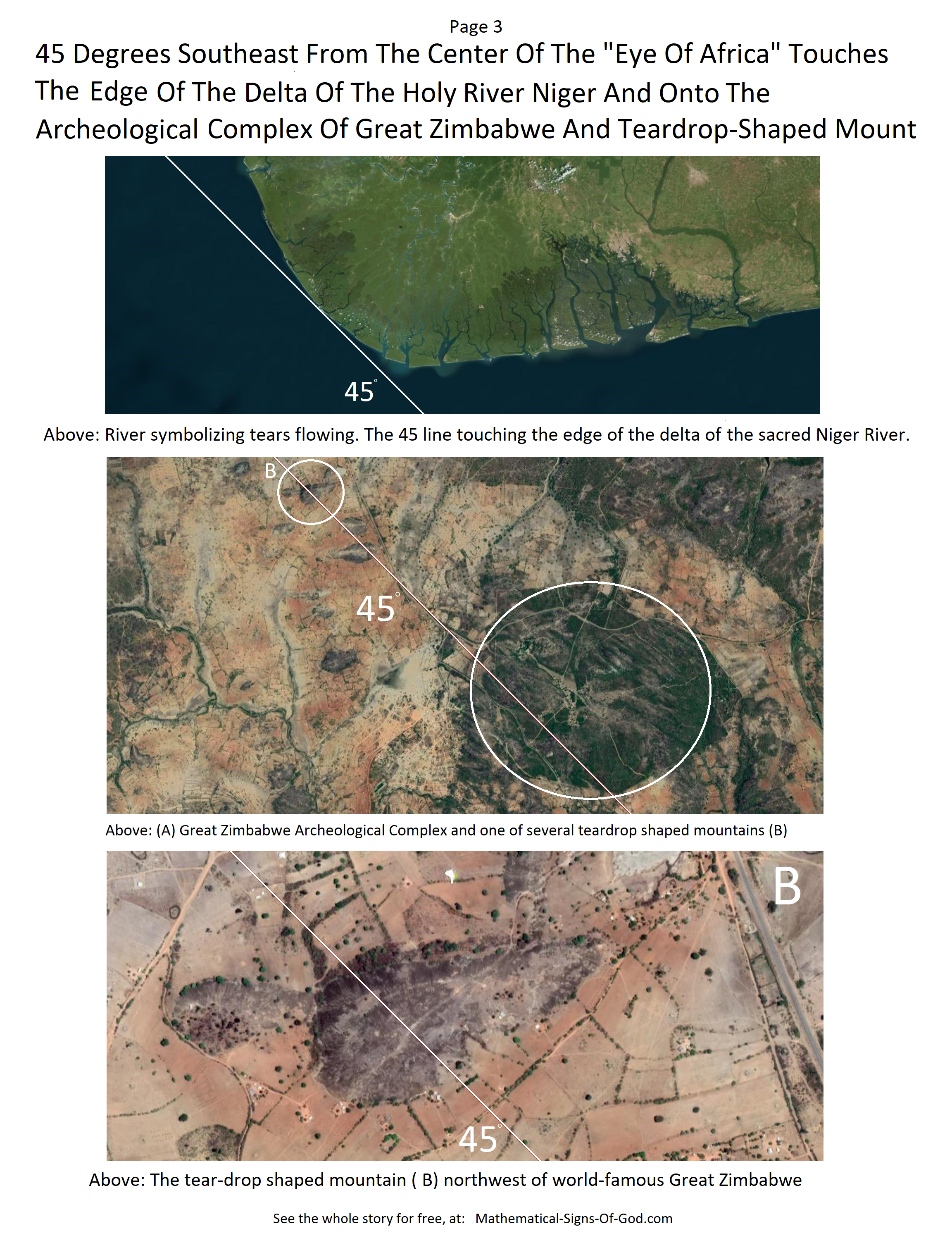 Richat Structure, also known as the “Eye of Africa” 45 degrees to Great ...
